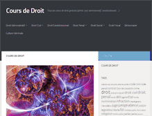 Tablet Screenshot of droit-cours.fr